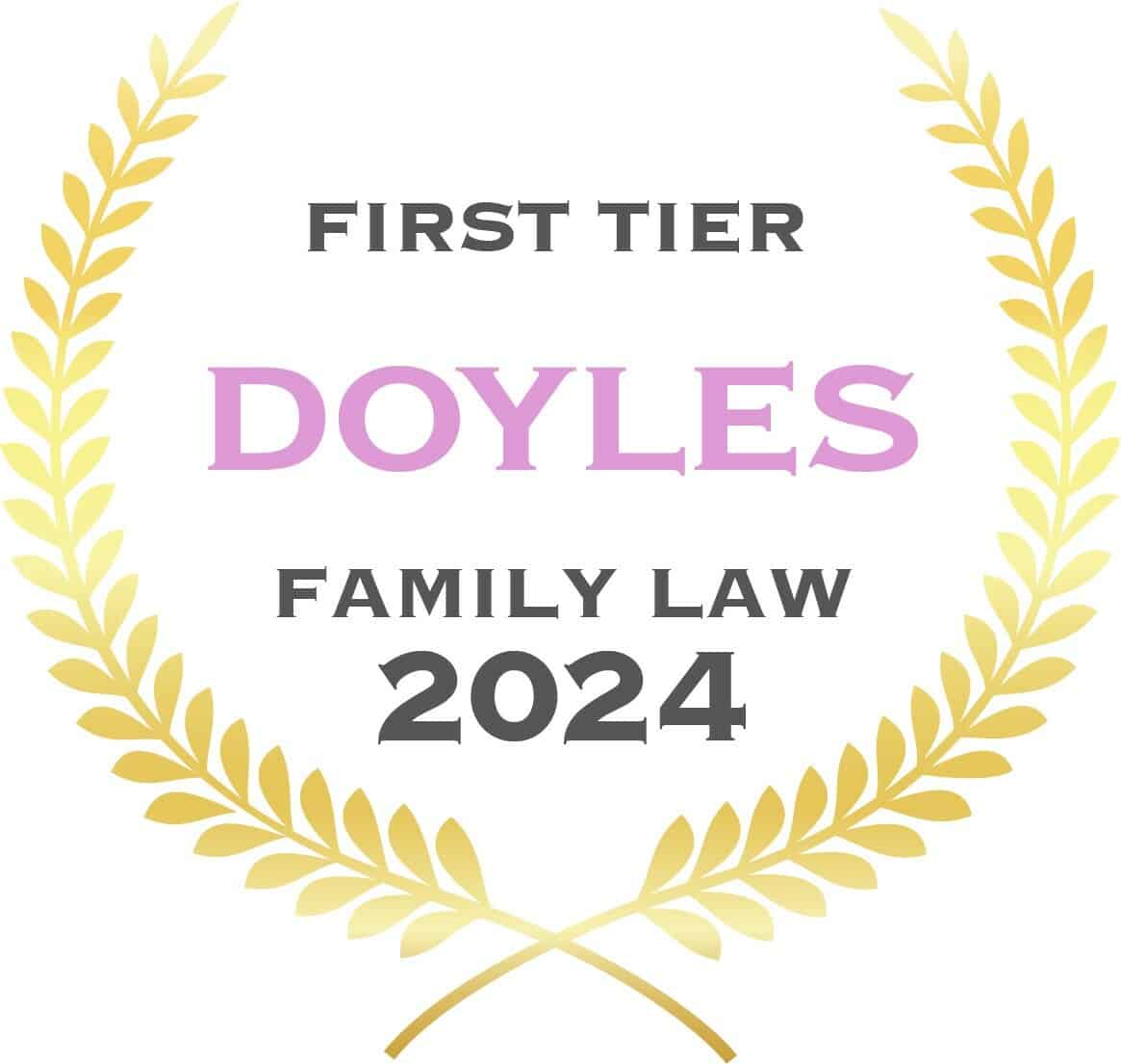 Doyles Guide: First Tier Family Law 2024 award